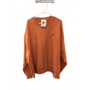 Champion Reverse Weave Loose Fit Crewneck Sweatshirt XXL Rust Orange